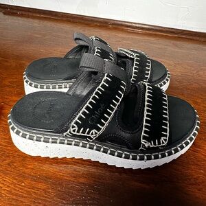 Chloé Black Lilli Platform Nylon Sport Sandals Size 36 EUC
